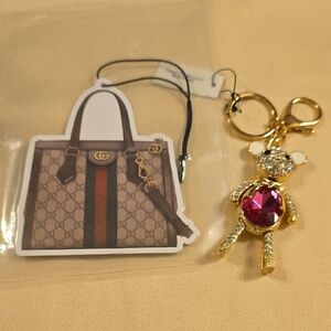 New Teddy Keychain & Gucci Air Freshener